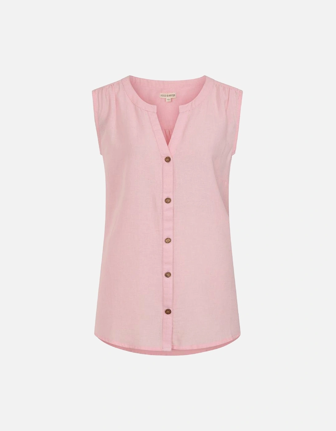 Mudd & Water Women's Sunrise Blouse Coral Blush, 5 of 4