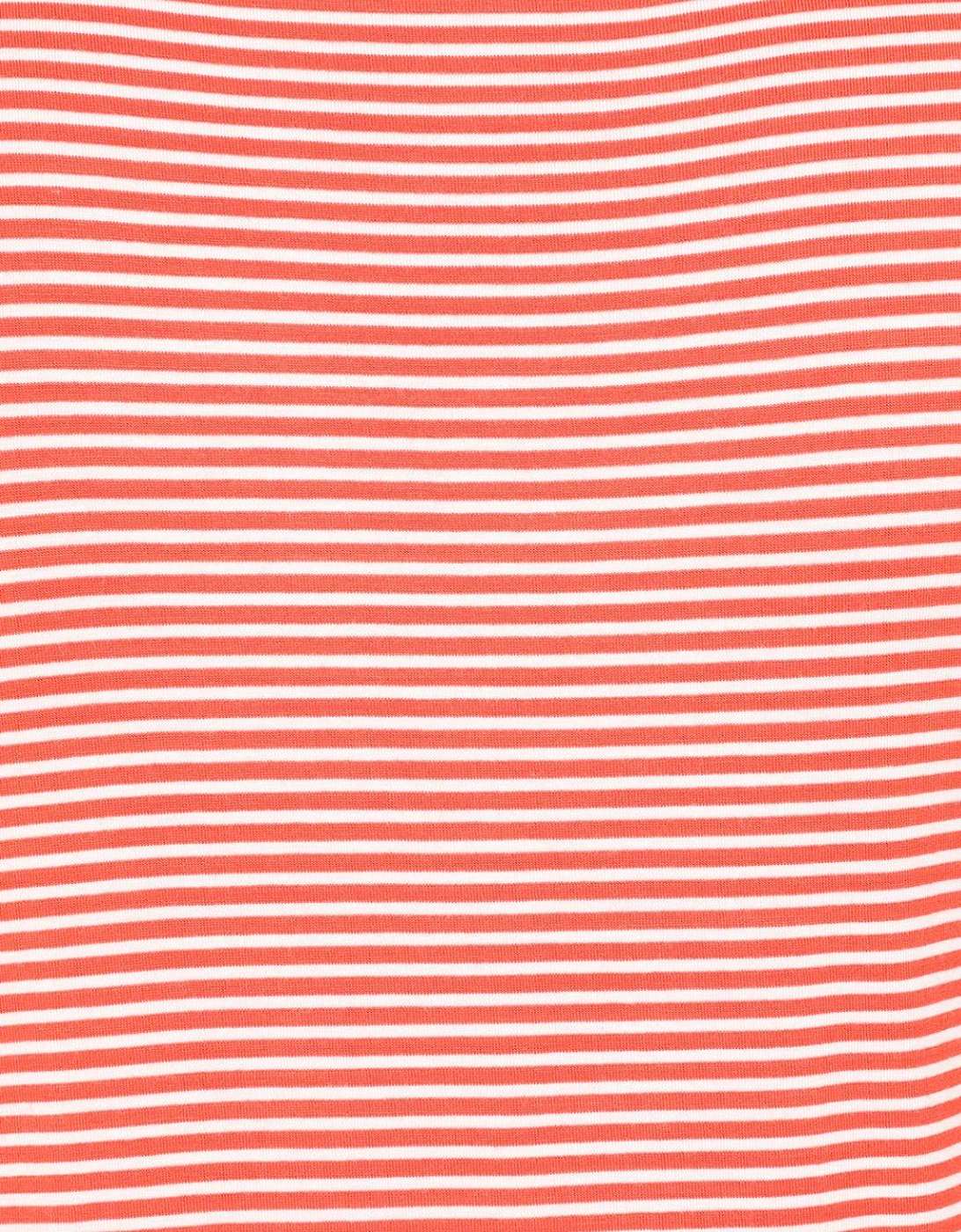 Mudd & Water Women's St Tropez Top Coral Stripe
