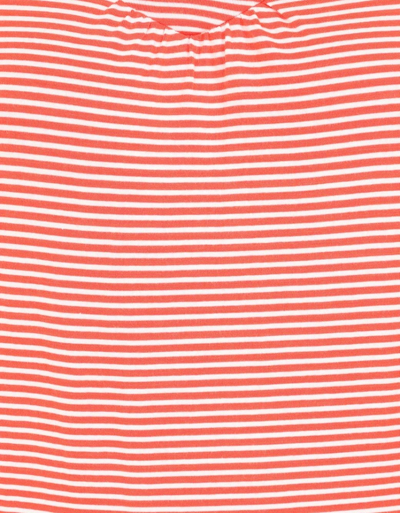 Mudd & Water Women's St Tropez Top Coral Stripe