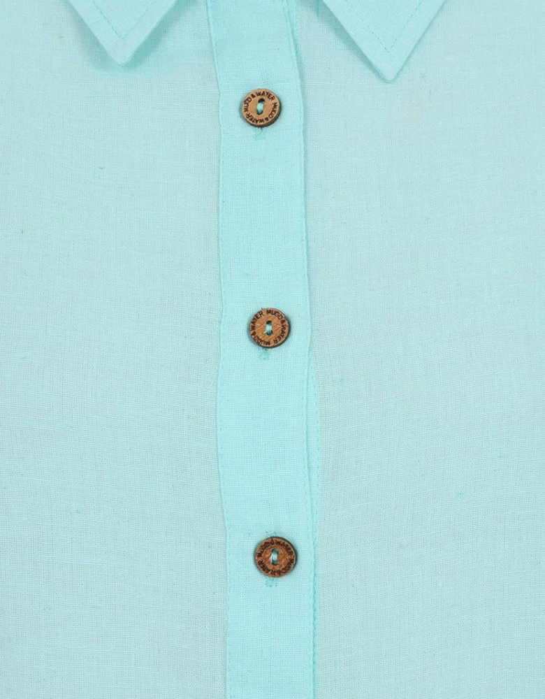 Mudd & Water Women's Drew Shirt Tangier Turquoise