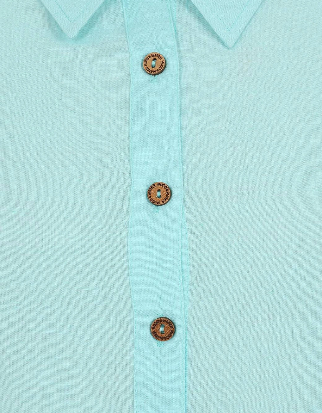 Mudd & Water Women's Drew Shirt Tangier Turquoise