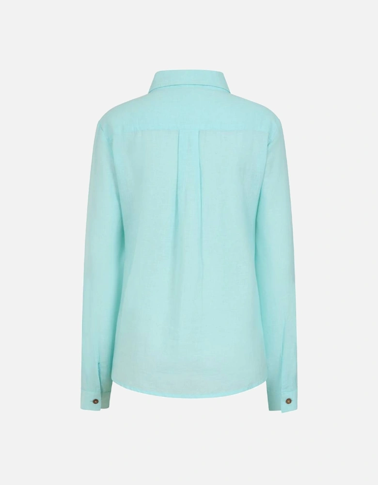 Mudd & Water Women's Drew Shirt Tangier Turquoise