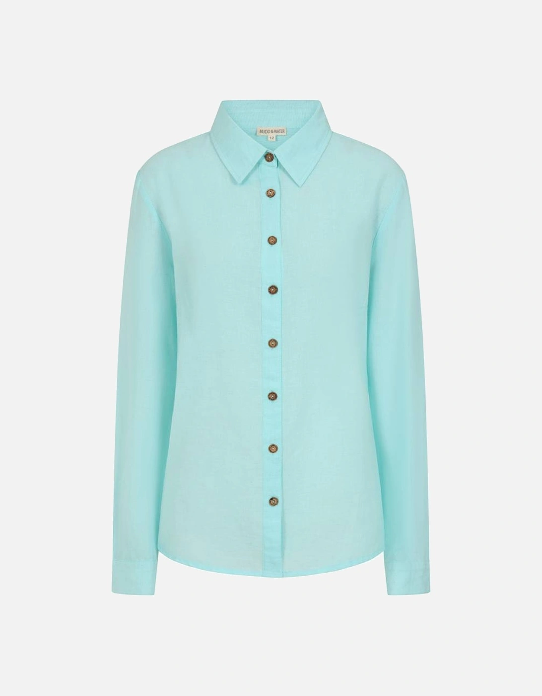 Mudd & Water Women's Drew Shirt Tangier Turquoise, 5 of 4