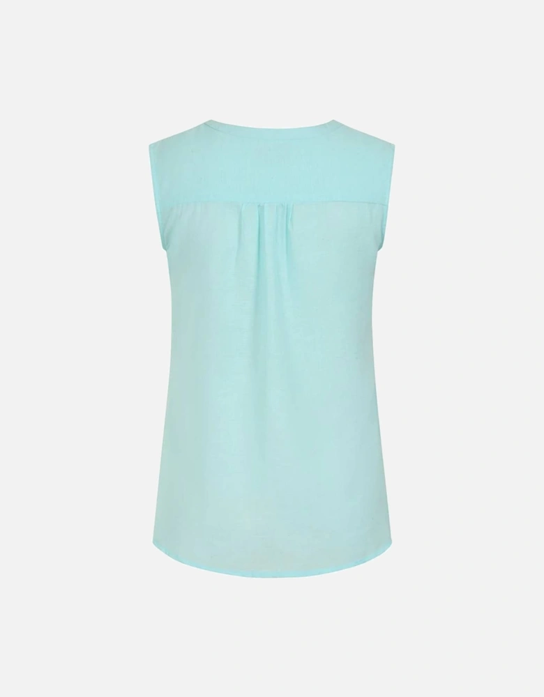 Mudd & Water Women's Sunrise Blouse Tangier Turquoise