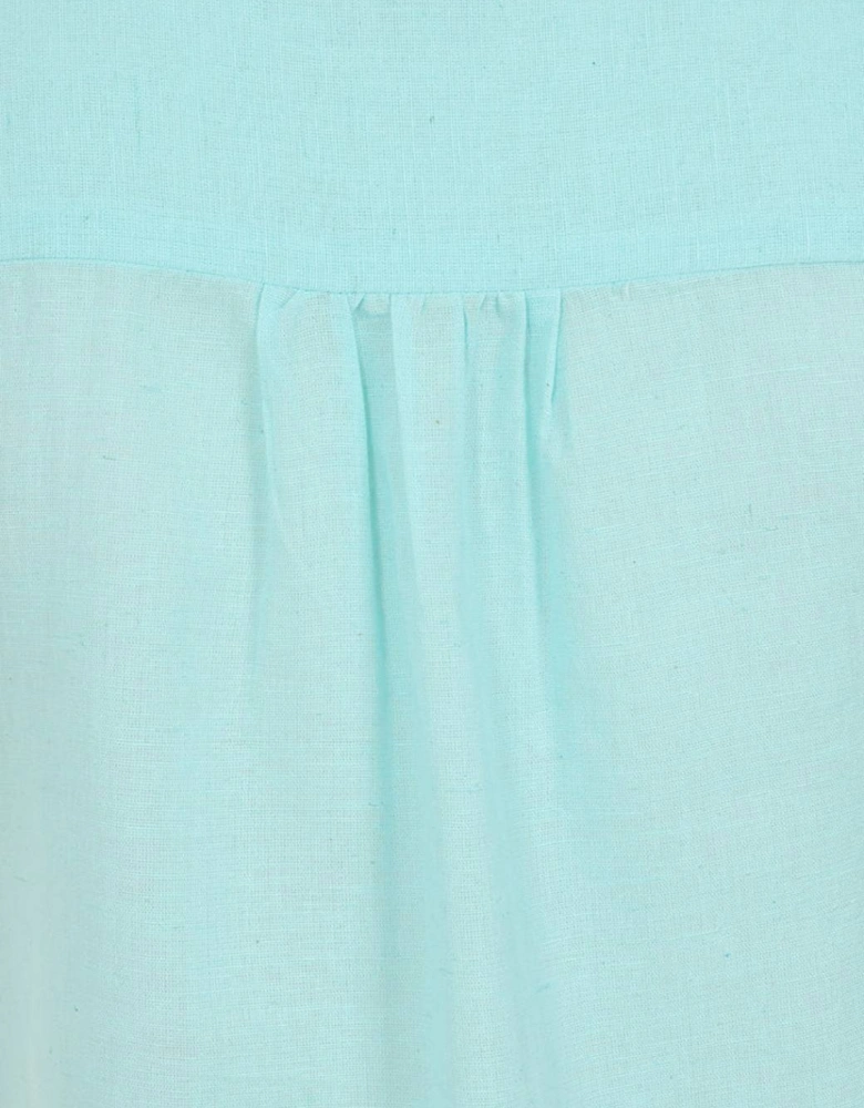 Mudd & Water Women's Sunrise Blouse Tangier Turquoise