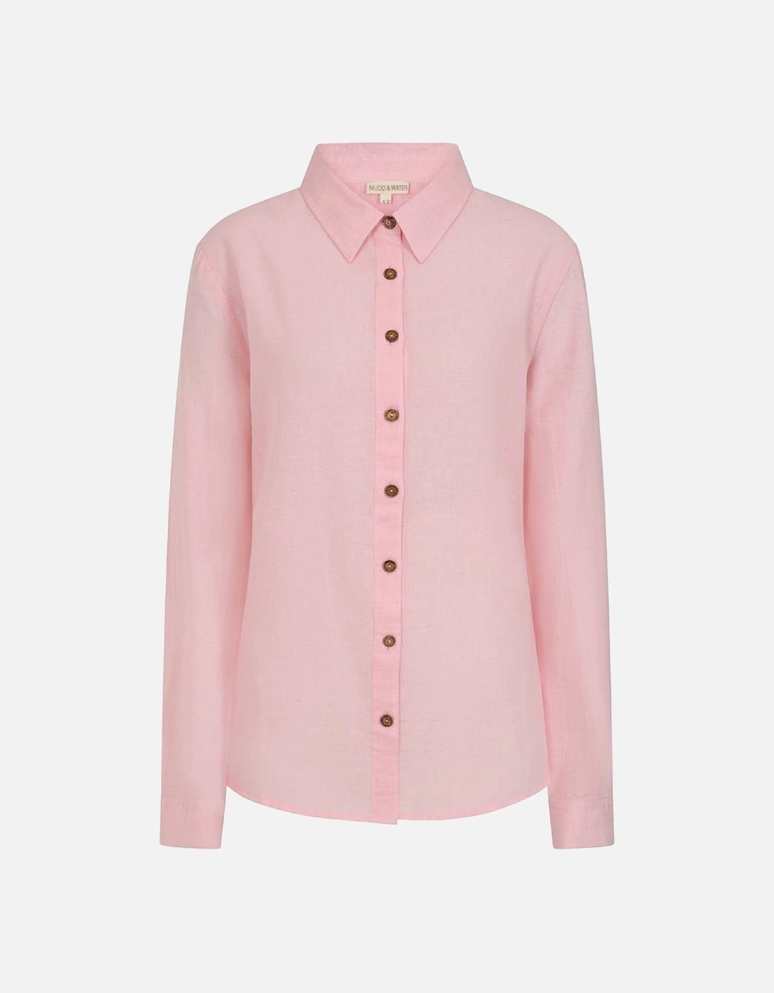 Mudd & Water Women's Drew Shirt Coral Blush, 5 of 4