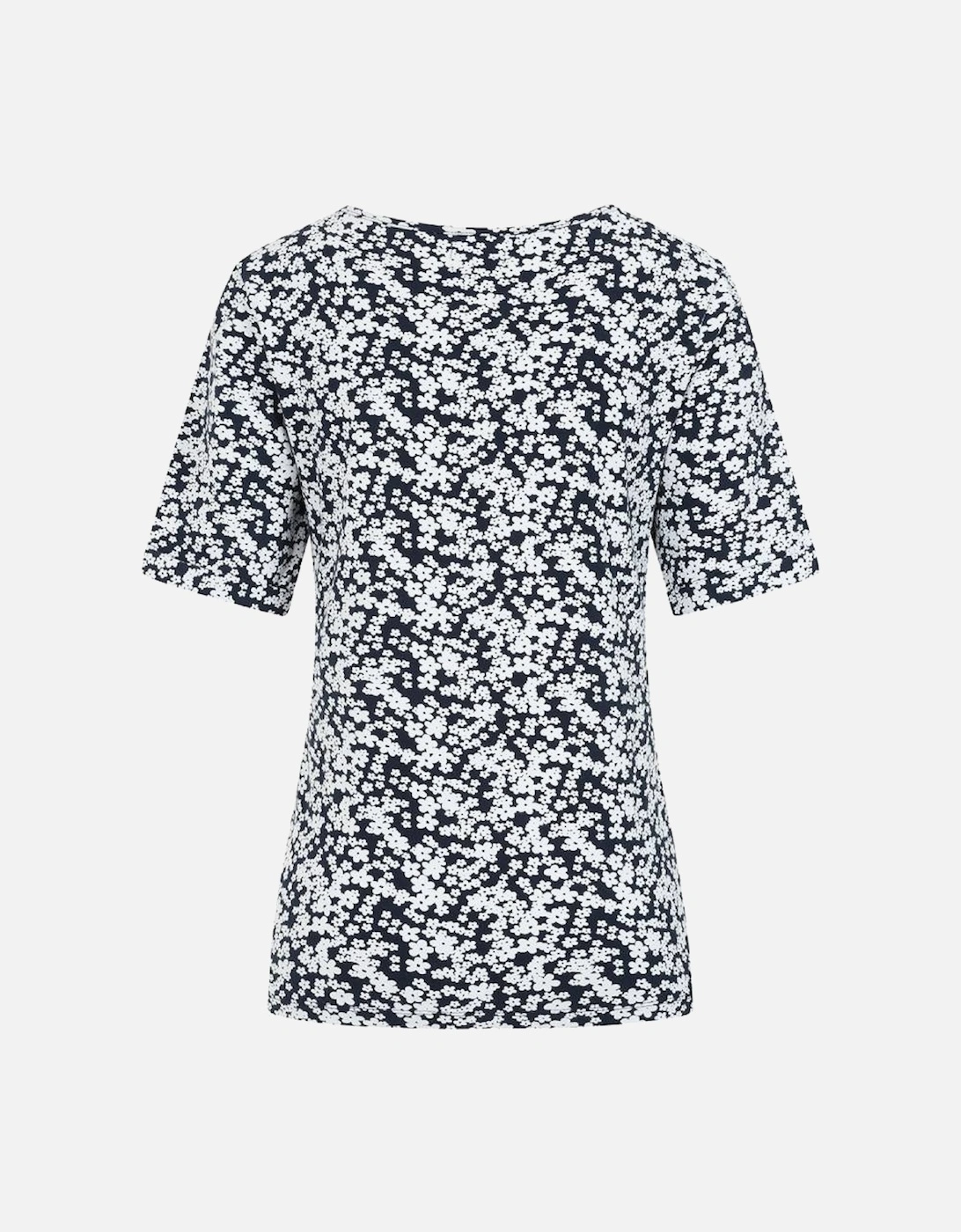 Mudd & Water Women's Kendall Top Flower Print Navy