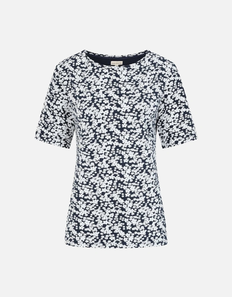 Mudd & Water Women's Kendall Top Flower Print Navy