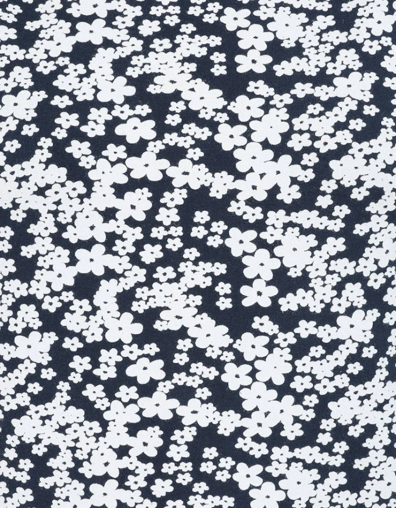 Mudd & Water Women's Kendall Top Flower Print Navy