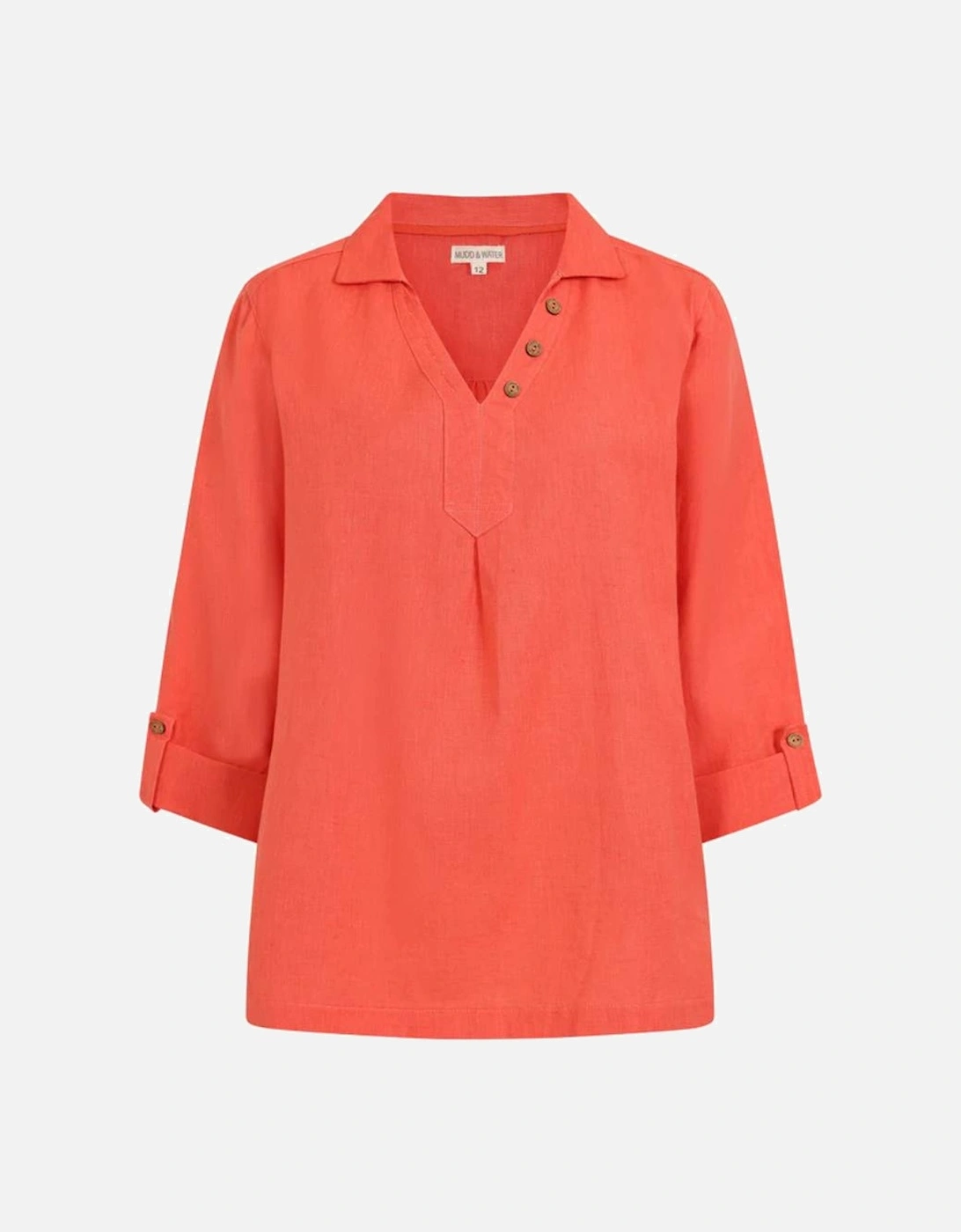 Mudd & Water Women's Summertime Smock Hot Coral, 5 of 4