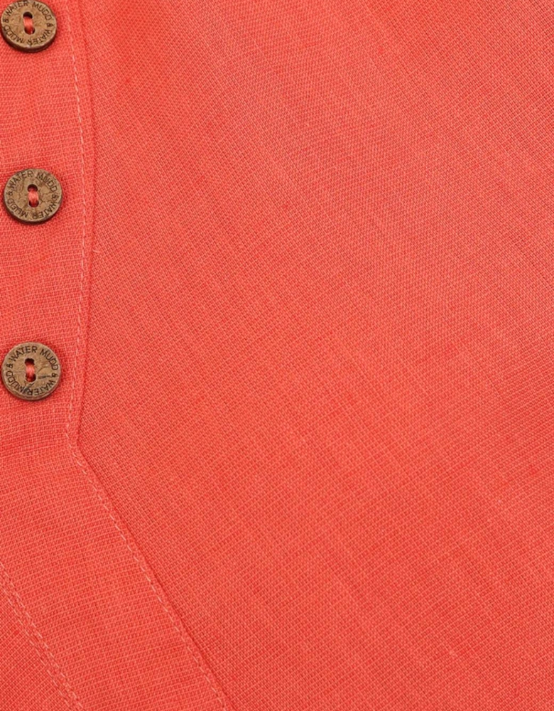 Mudd & Water Women's Summertime Smock Hot Coral