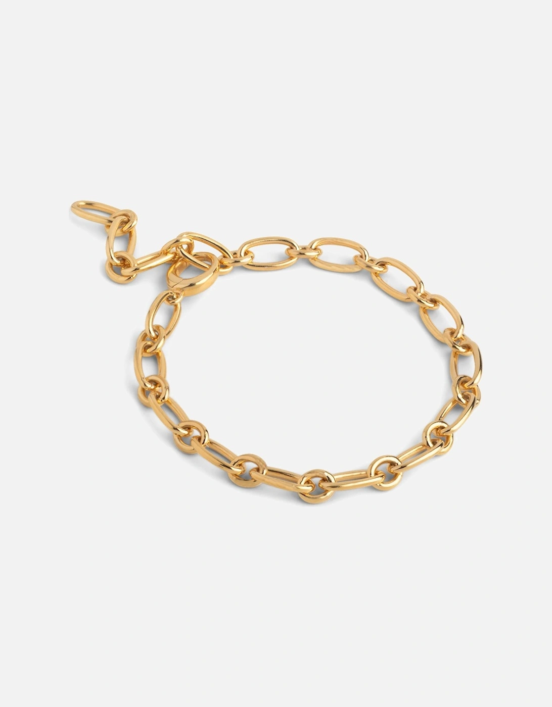 Chunky Charm Bracelet Gold Plated, 5 of 4