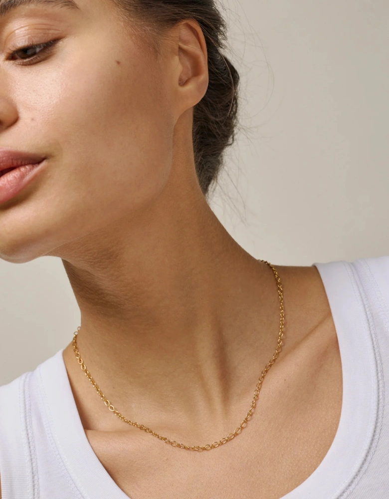 Simple Charm Necklace Gold Plated
