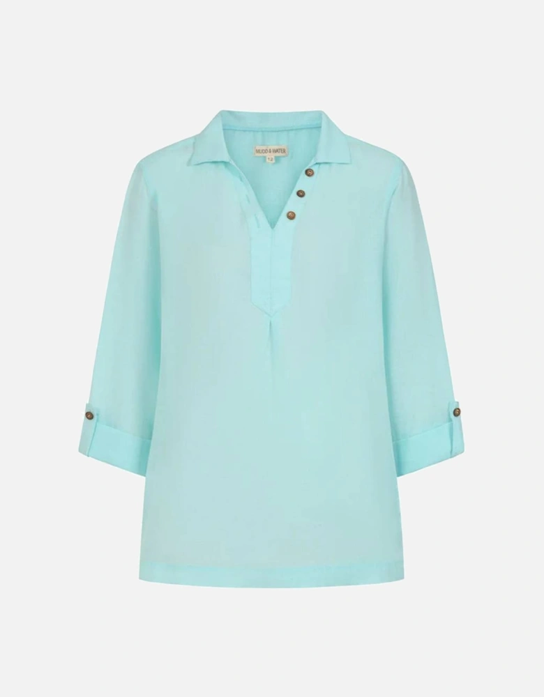 Mudd & Water Women's Summertime Smock Tangier Turquoise