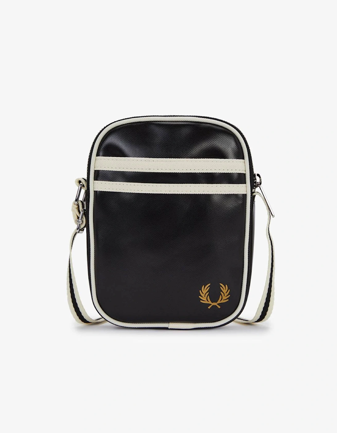 Fred Perry Men's Black Classic Small Side Bag - /Ecru D57 - Size One Size