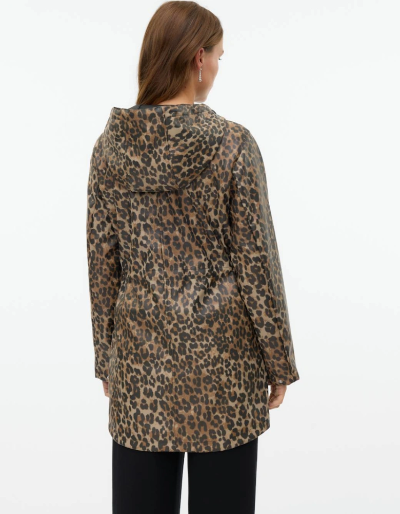 Malou Coated Printed Jacket Irish Cream Leo