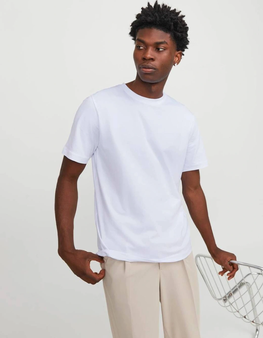 Essentials Men's Urban Edge Short Sleeve O-neck Tee White