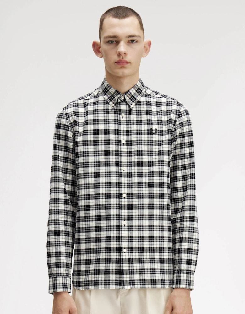 Tartan Oxford Shirt - Ecru 560
