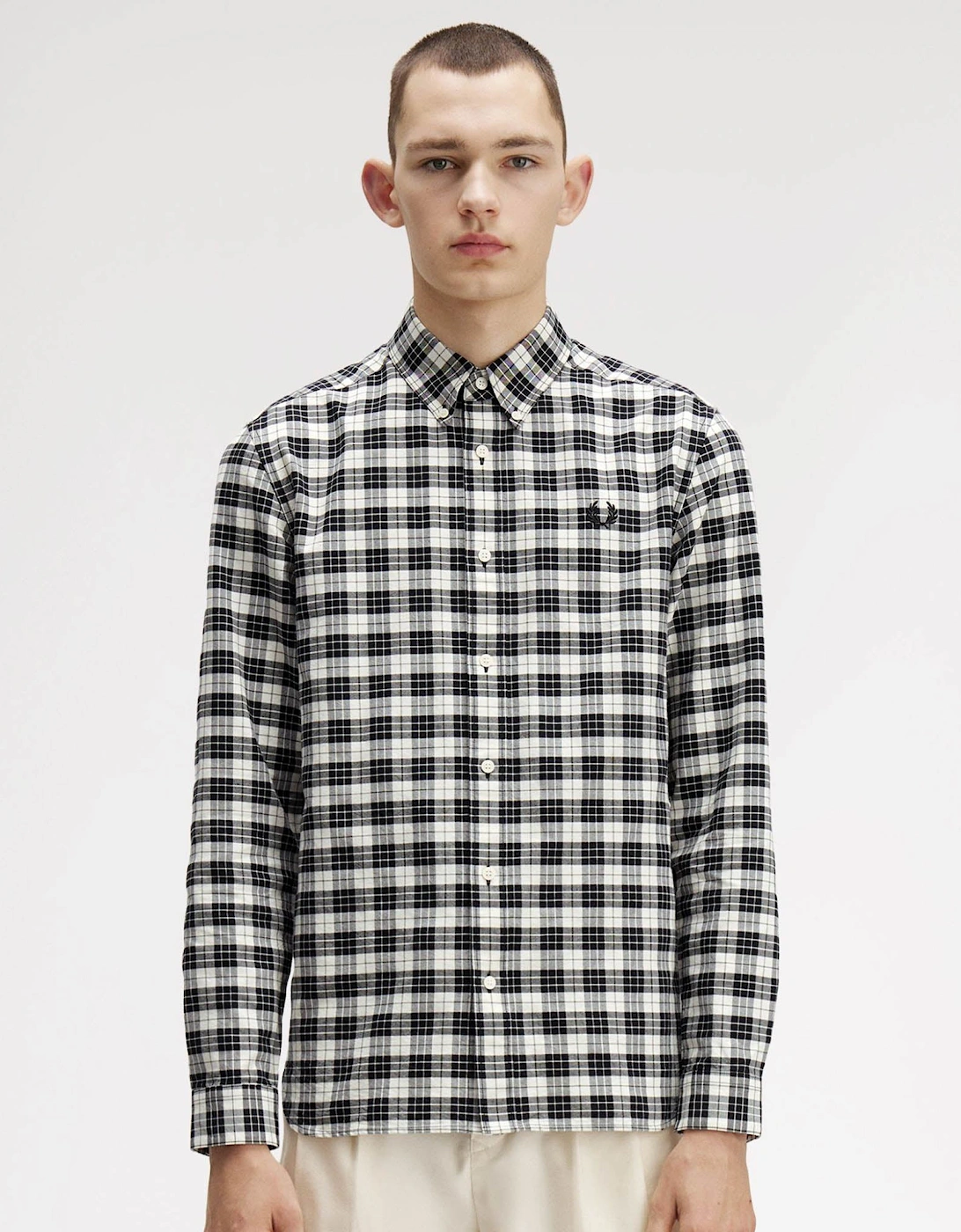 Tartan Oxford Shirt - Ecru 560, 2 of 1