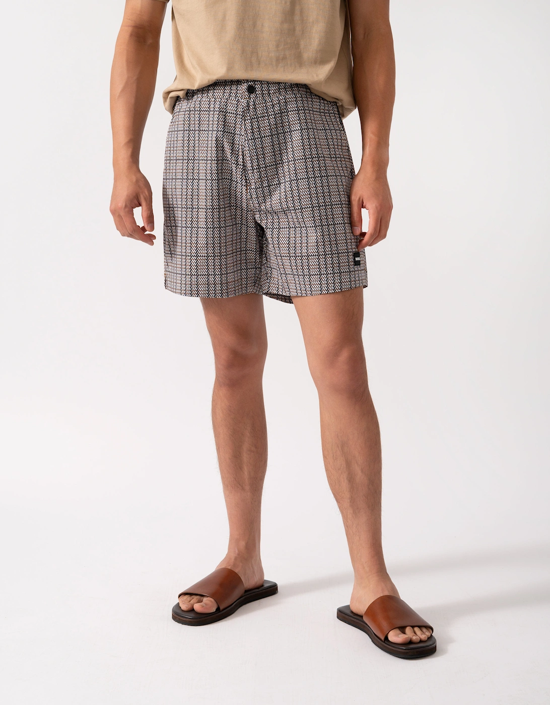 BOSS Orange Mens Beach-to-Bar Swim Shorts - Black 001, 2 of 1
