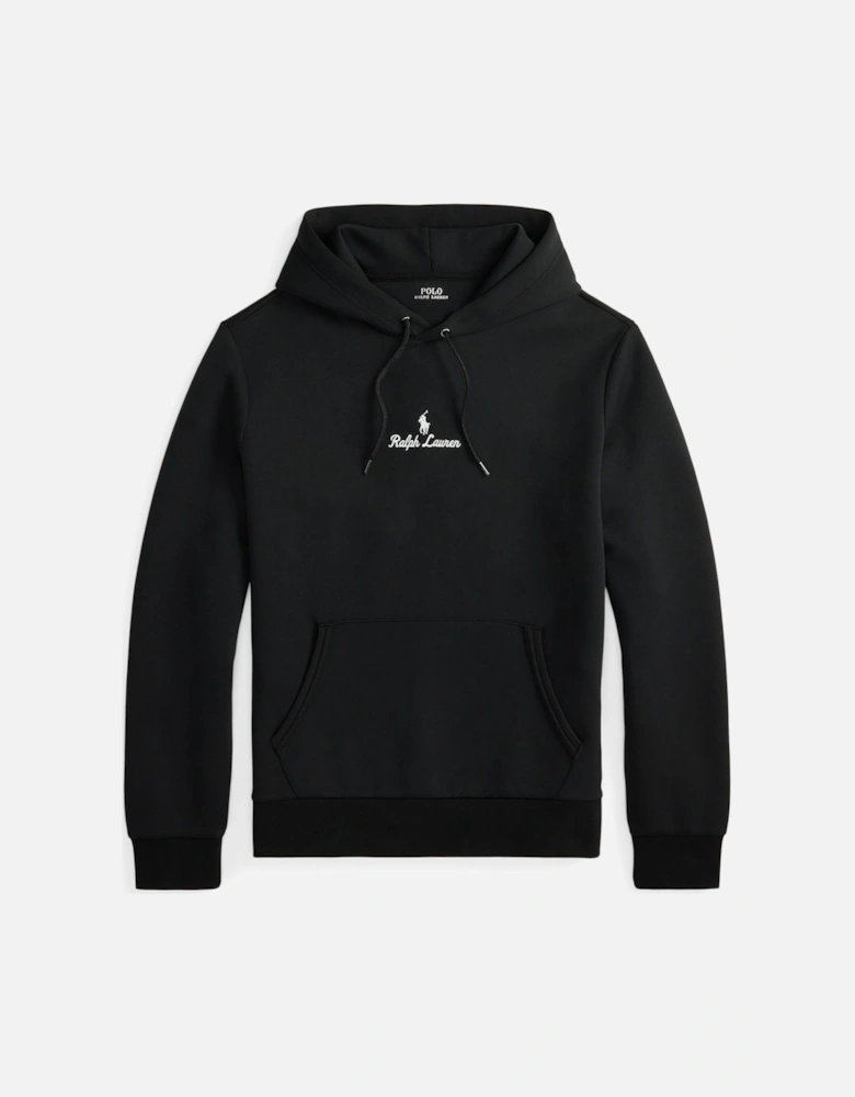 Ralph Lauren Logo Double-Knit Hoodie - Black