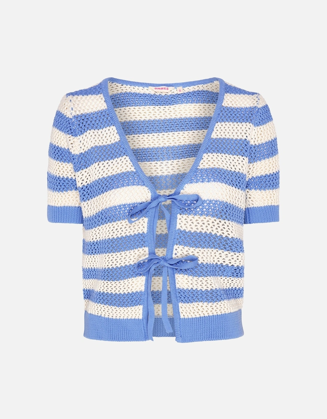 Harper Stripe Knit Top in Blue and White