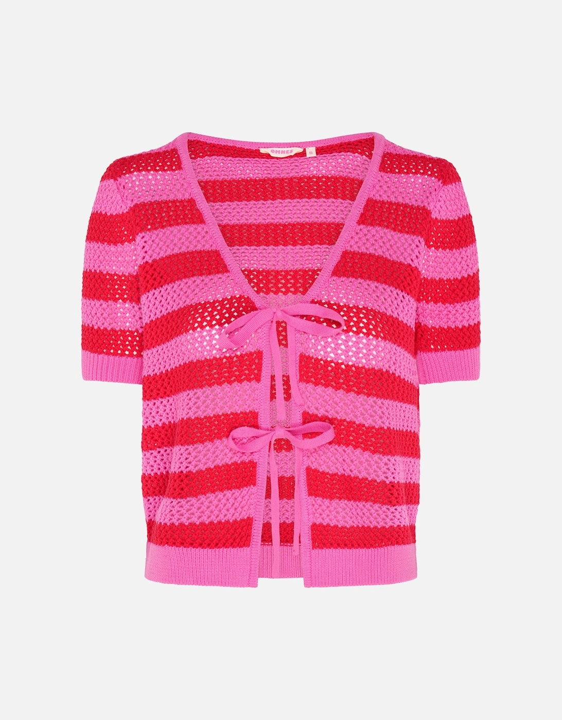 Harper Stripe Knit Top in Pink/Red