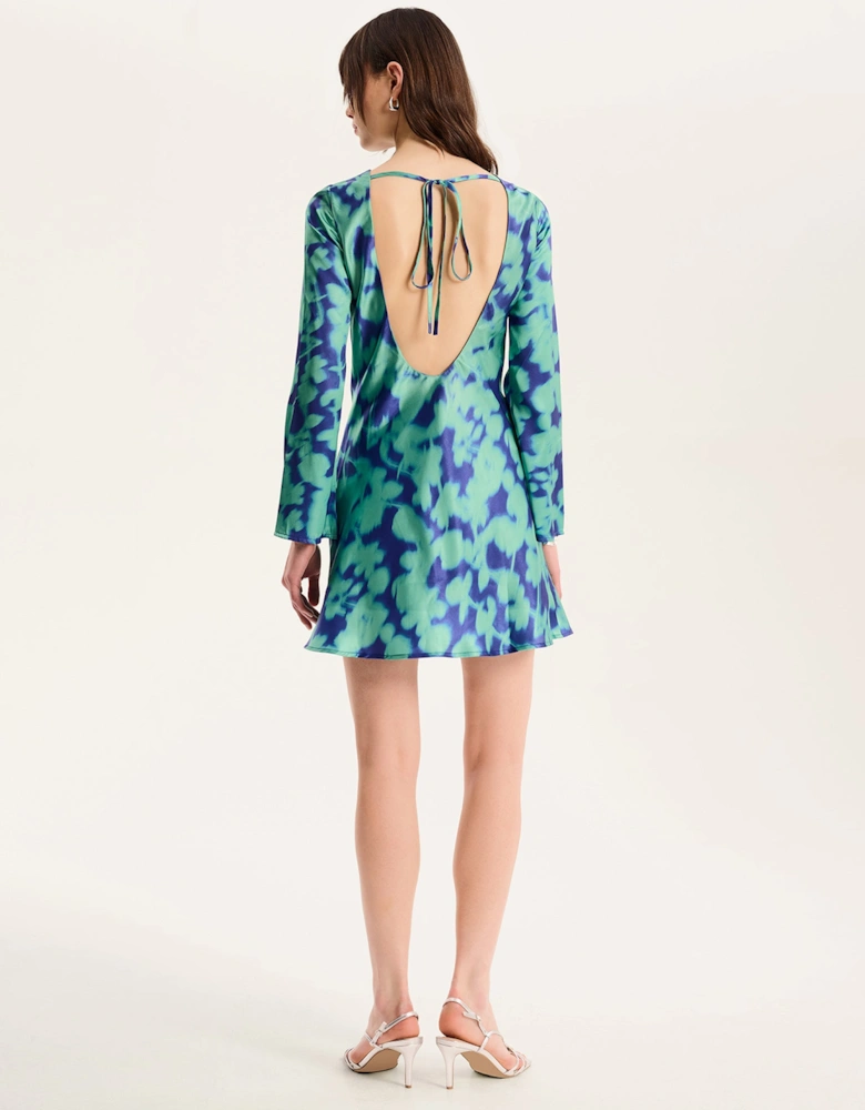 Roberta Dress in Green Floral