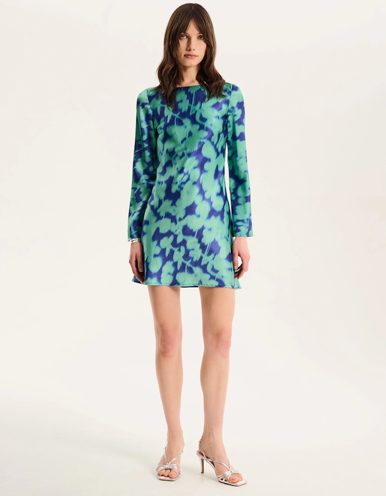 Roberta Dress in Green Floral