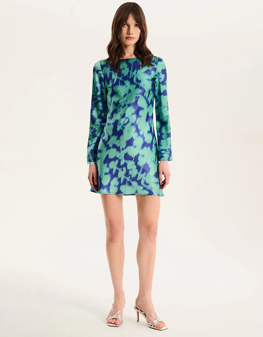 Roberta Dress in Green Floral