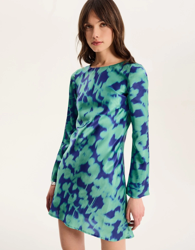 Roberta Dress in Green Floral