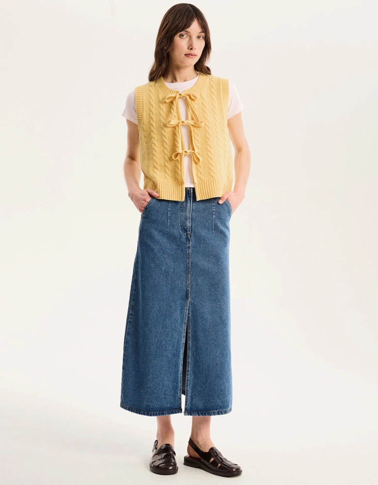 Jacob Sweater Vest  in Yellow