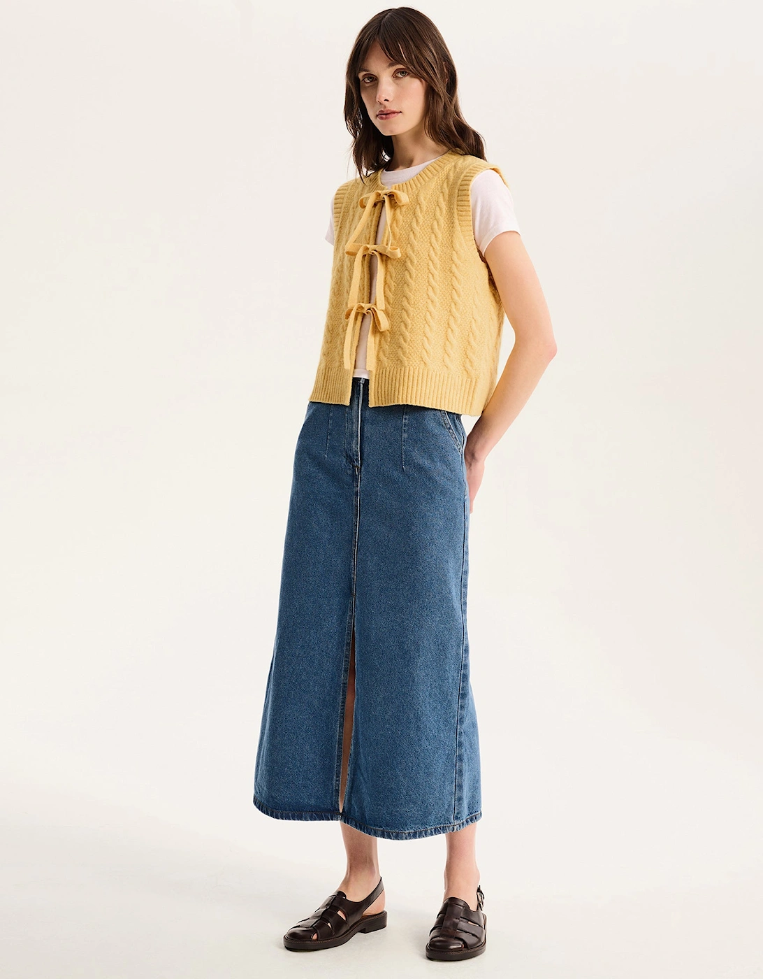 Jacob Sweater Vest  in Yellow