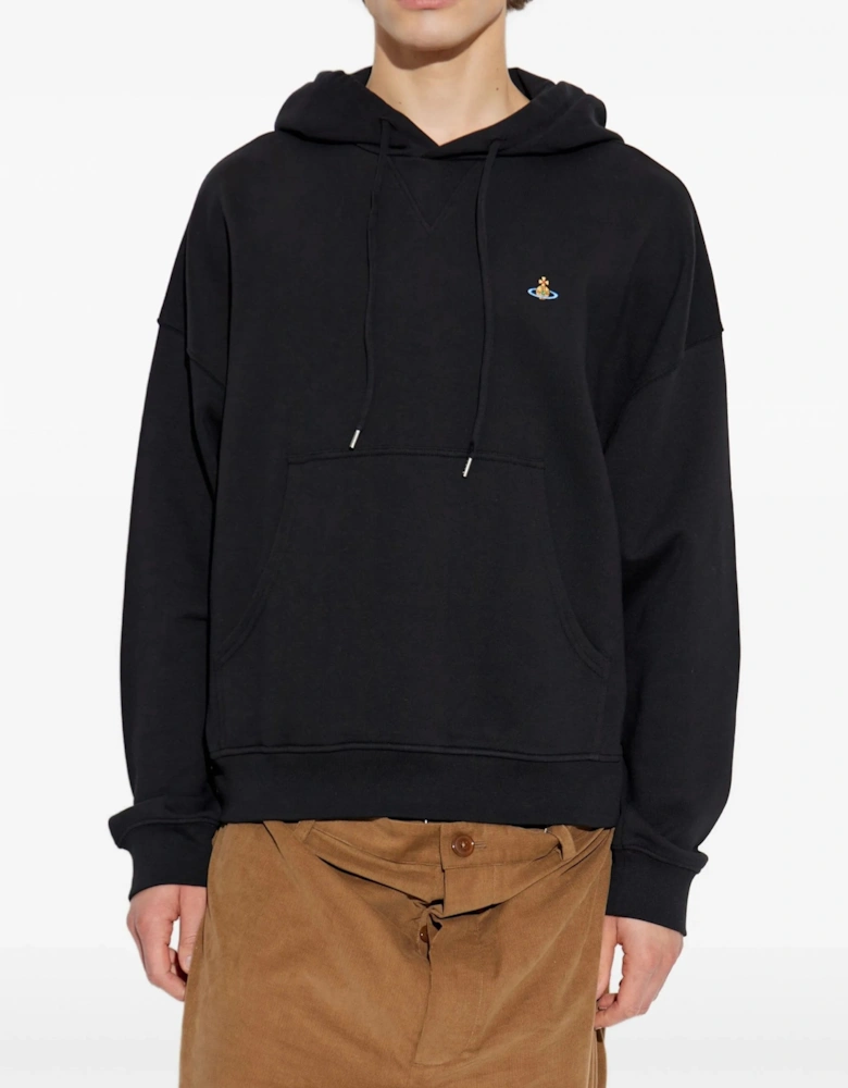 Ashton Orb Hooded Top Black