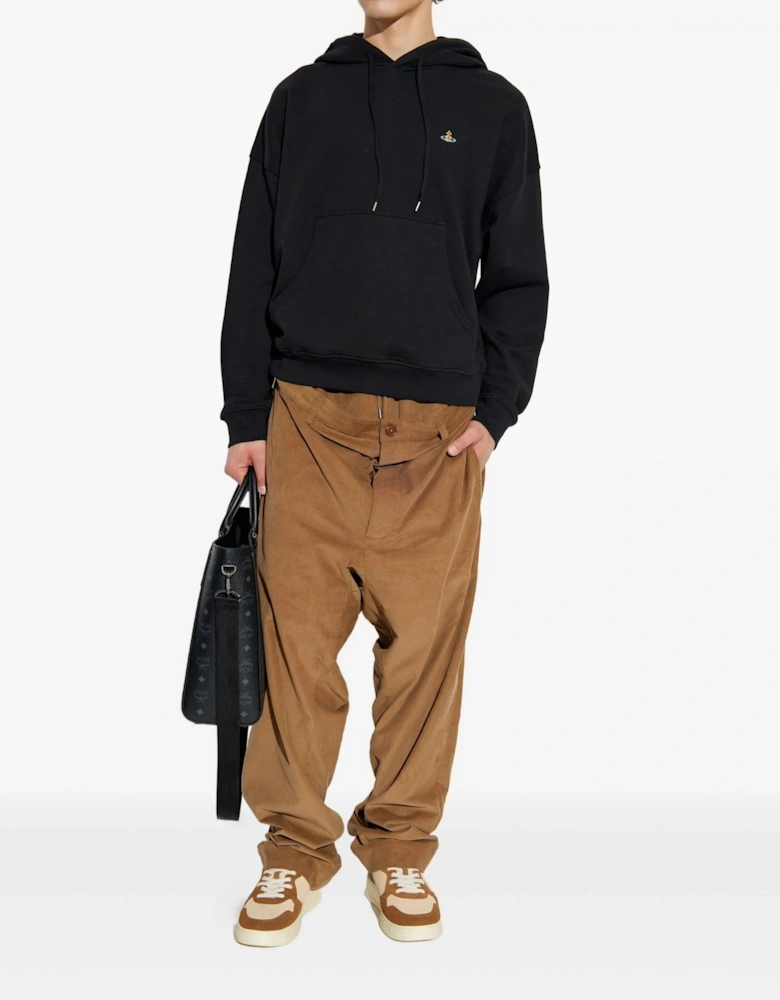 Ashton Orb Hooded Top Black
