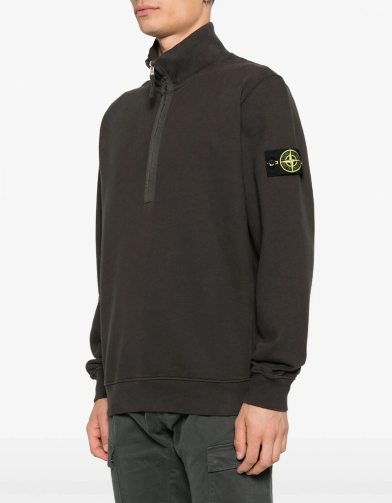 Quarter Zip Sweatshirt Taupe