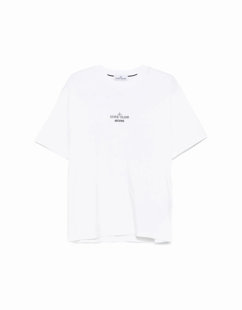S0091 Branded Cotton T-shirt White