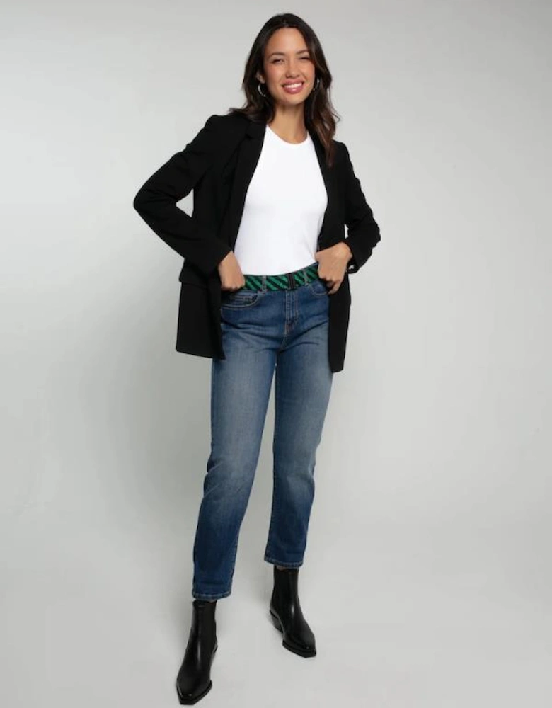 WILLOW JERSEY BLAZER WITH STAR PRINT LINING