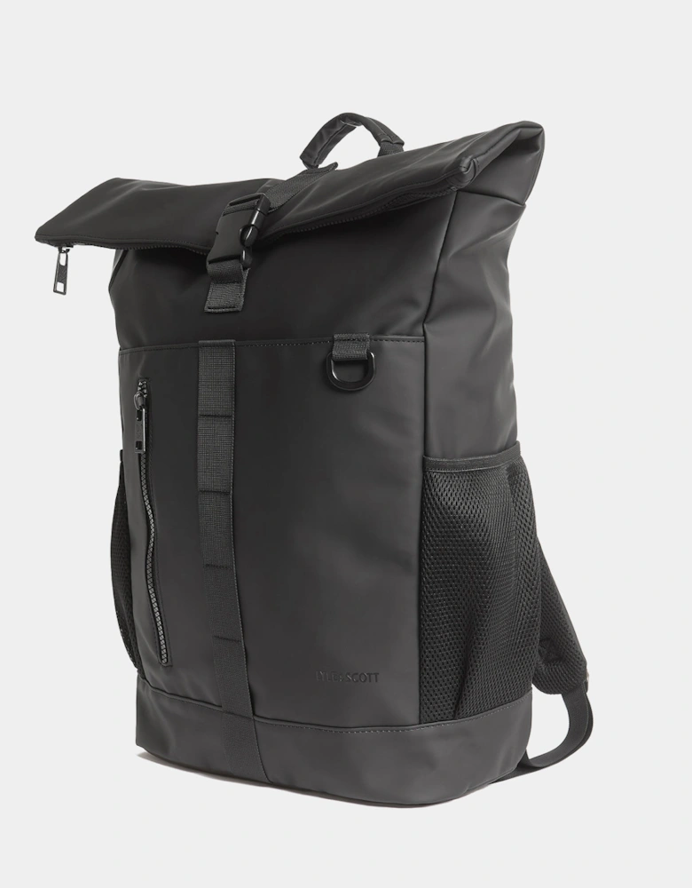Lyle & Scott Weather Resistant Roll Top Bag - Z865 Jet Black