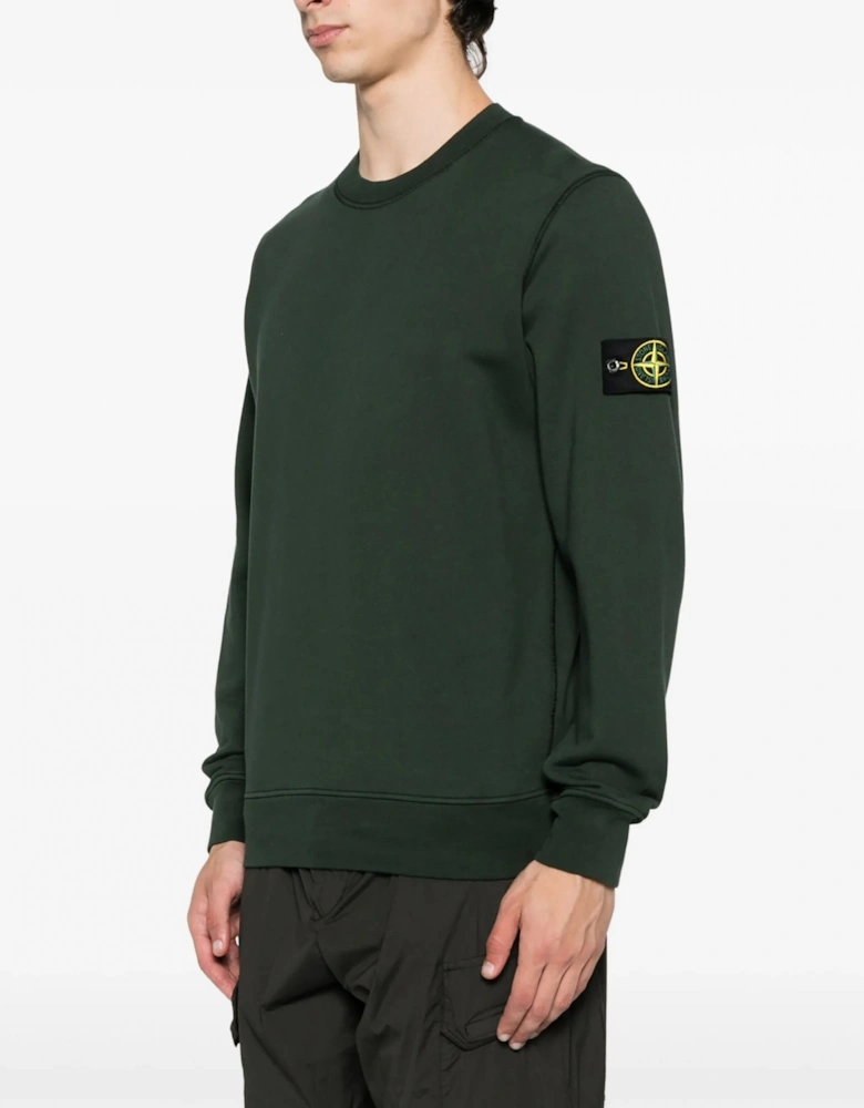 S0051 Compass Badge LS T-shirt Green