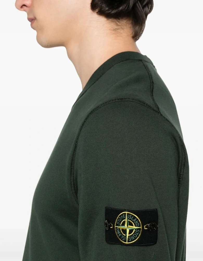 S0051 Compass Badge LS T-shirt Green