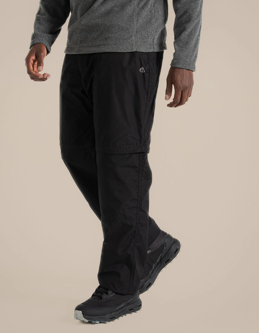Mens Kiwi Convertible Zip Off Walking Trousers, 2 of 1