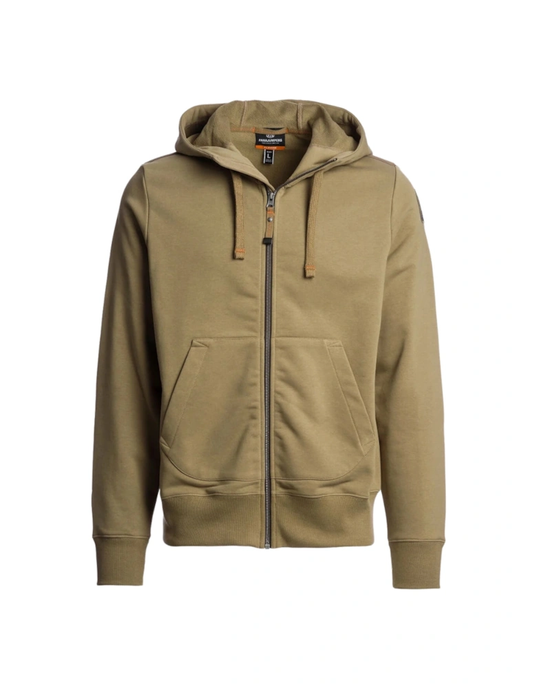 Charlie Easy Earth Green Zip-Up Hoodie