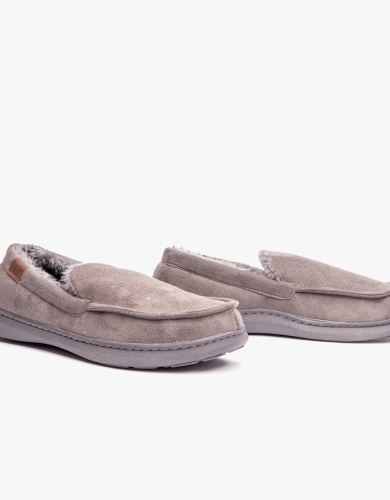Jo & Joe DRYSDALE Mens Slippers Grey