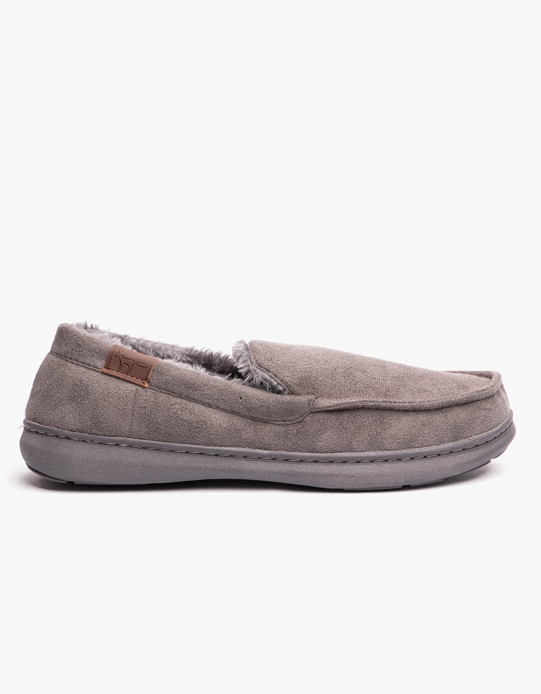Jo & Joe DRYSDALE Mens Slippers Grey, 8 of 7