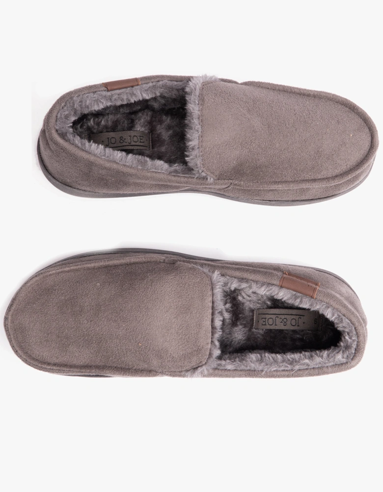 Jo & Joe DRYSDALE Mens Slippers Grey