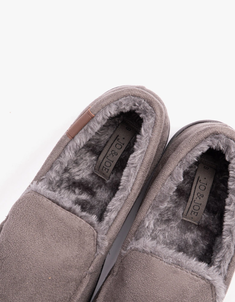 Jo & Joe DRYSDALE Mens Slippers Grey