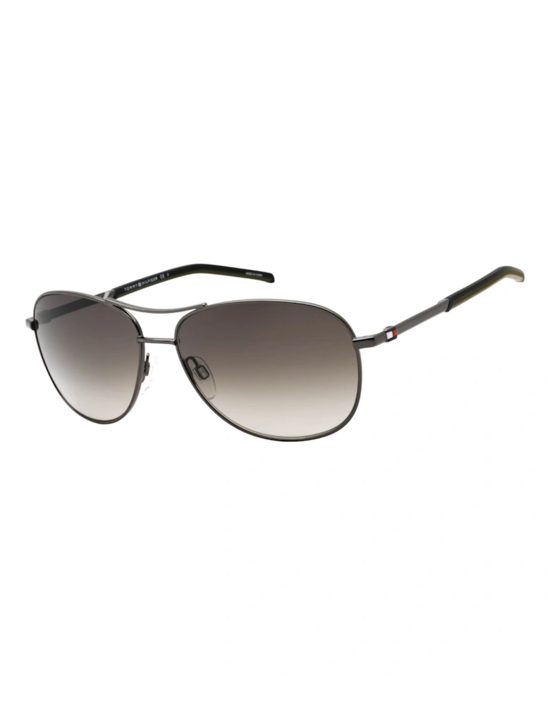 Brown SF Lens Dark Silver Sunglasses
