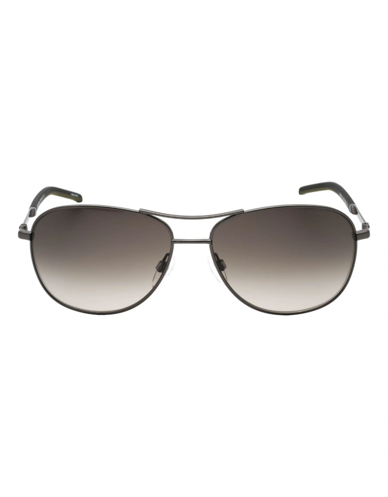 Brown SF Lens Dark Silver Sunglasses