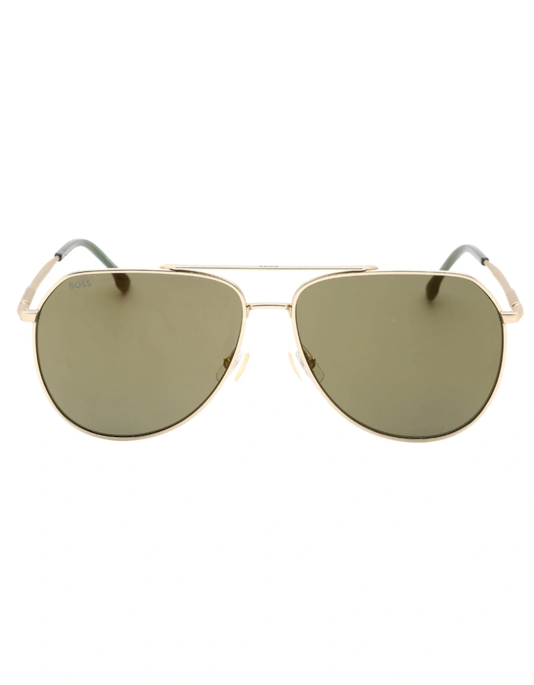 Gold Antireflex Lens Gold Sunglasses